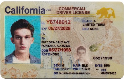Fake California CDL
