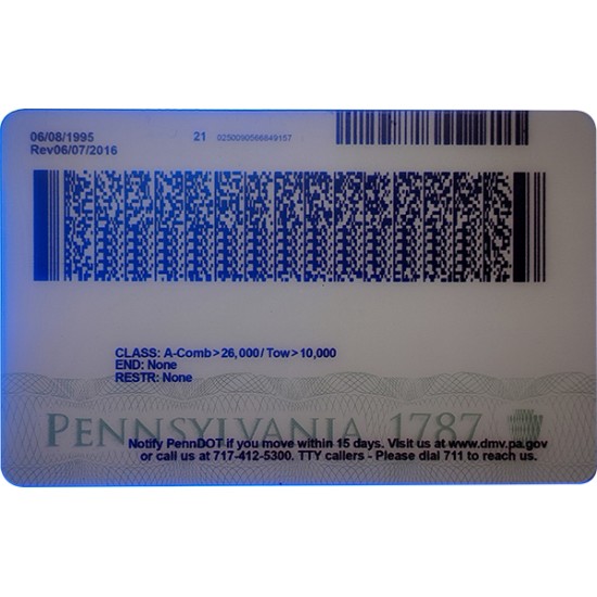Fake Pennsylvania CDL
