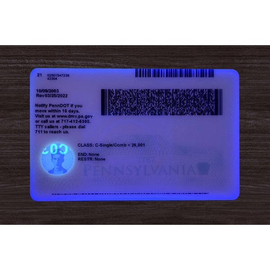 PENNSYLVANIA FAKE ID(2025 VERSION)