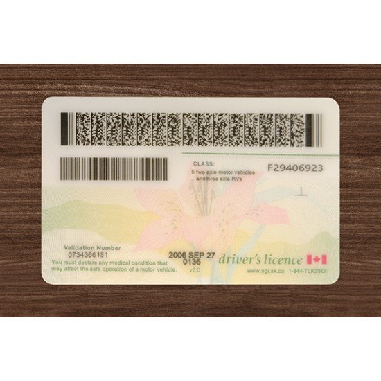 SASKATCHEWAN FAKE ID