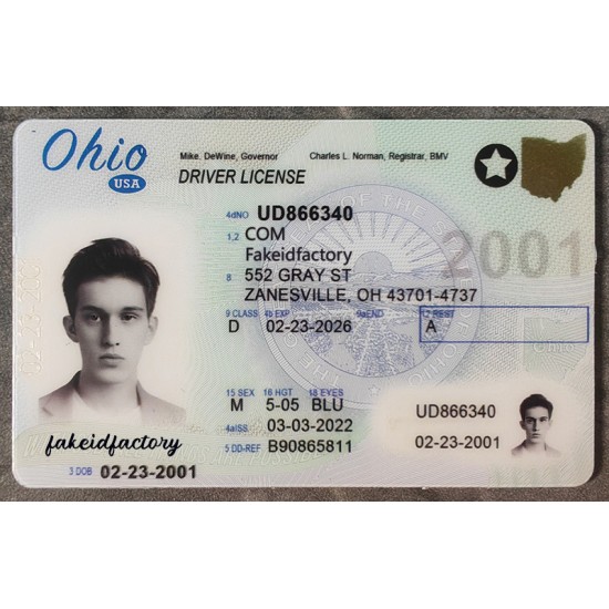 Ohio scannable ID