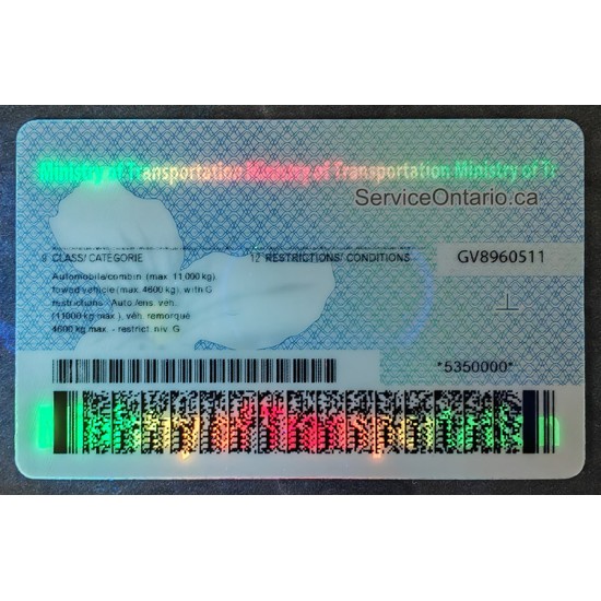 Ontario Scannable ID