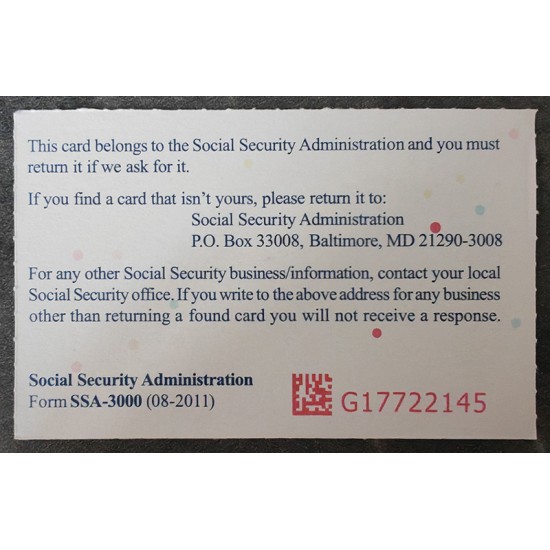 SSN Card